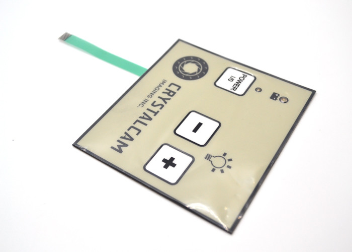 Quality PET PC Material Metal Dome Membrane Switch With LED Waterproof 90x100mm for sale