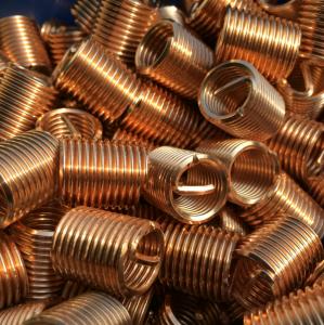 Quality M2.5 DIN8140 Radiator Brass Thread Inserts Non Magnetic For Composites for sale