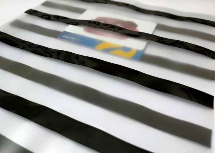 China PVC Magnetic Stripe Card A4 1.0mm Magnetic Stripe Coated Overlay on sale