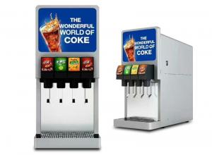 Quality Automatic Coke Machine 4 Dispenser Valves Snack Bar Pepsi Sprite Cola Maker for sale