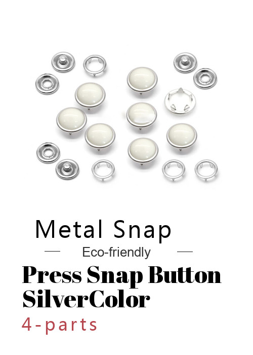Quality Press Snap Button 15 mm Silver Color for sale