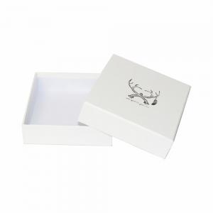 Quality White Square Cardboard Jewelry Packaging Box 9x9x3.5cm For Bridal for sale