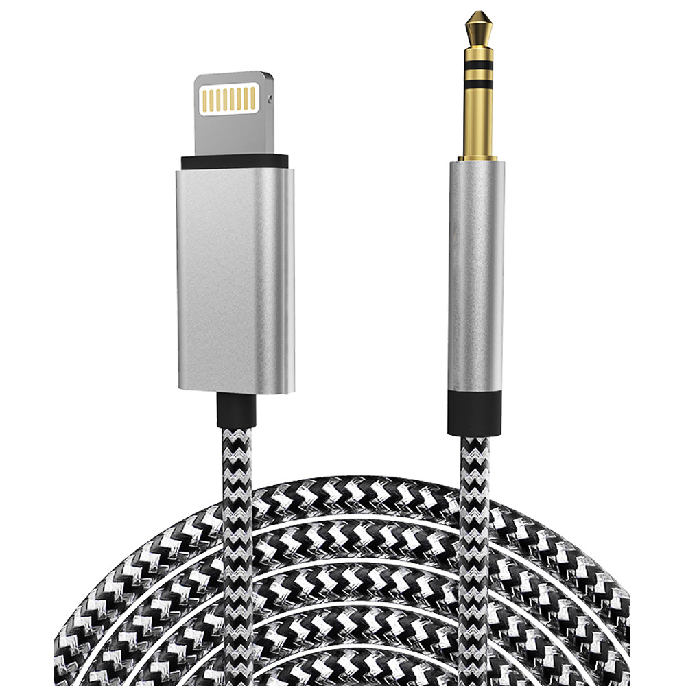 Quality TPE Lightning To 3.5 Mm Audio Cable For Car Speaker Headphone Earphone for sale