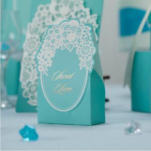 Quality European Style Wedding Boxes 2014 Blue Bridal Showers as Wedding Favor Baby Shower for sale