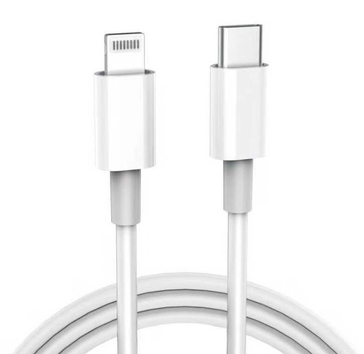 Quality White PVC 20w Lightning Cable Fast Charging Iphone To Type C Adapter for sale