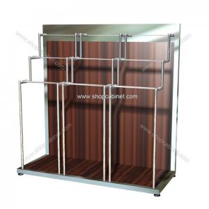 Quality New style stainless fashion displays steel clothes shelf for retail store for sale