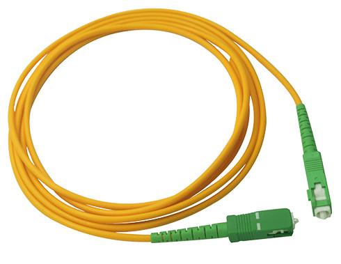 Simplex 2.0mm LSZH Fiber Optic Patch Cord SC / APC Connector to SC / APC SM