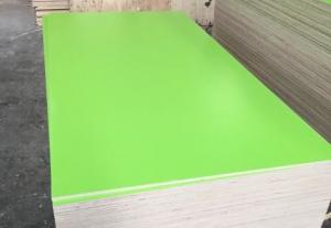Green Commercial Plywood 9 - 18mm Thickness Easy Work Faced With Melamine