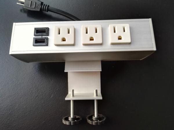Desk Mounted Power Sockets Electrical Outlet Metal Tabletop