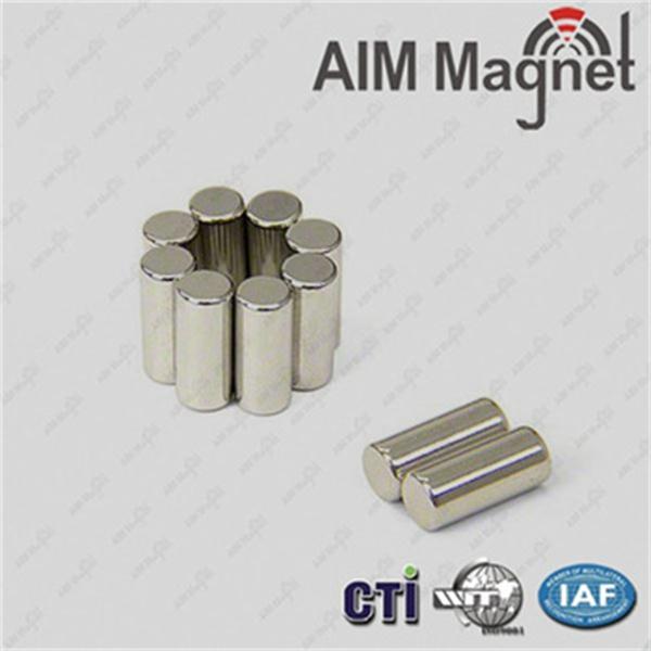 Quality 3mm dia x 6mm thick rod Neodymium Magnet for sale
