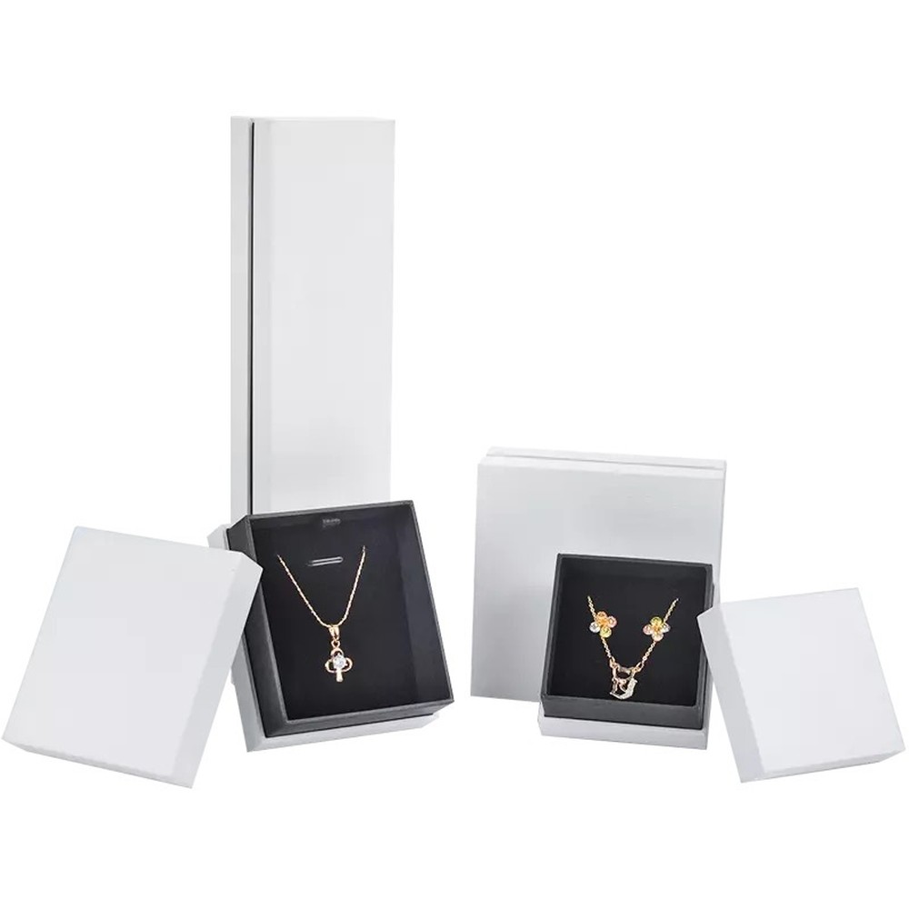 Buy cheap Empty Small White Jewellery Presentation Necklace And Earring Gift Box from wholesalers