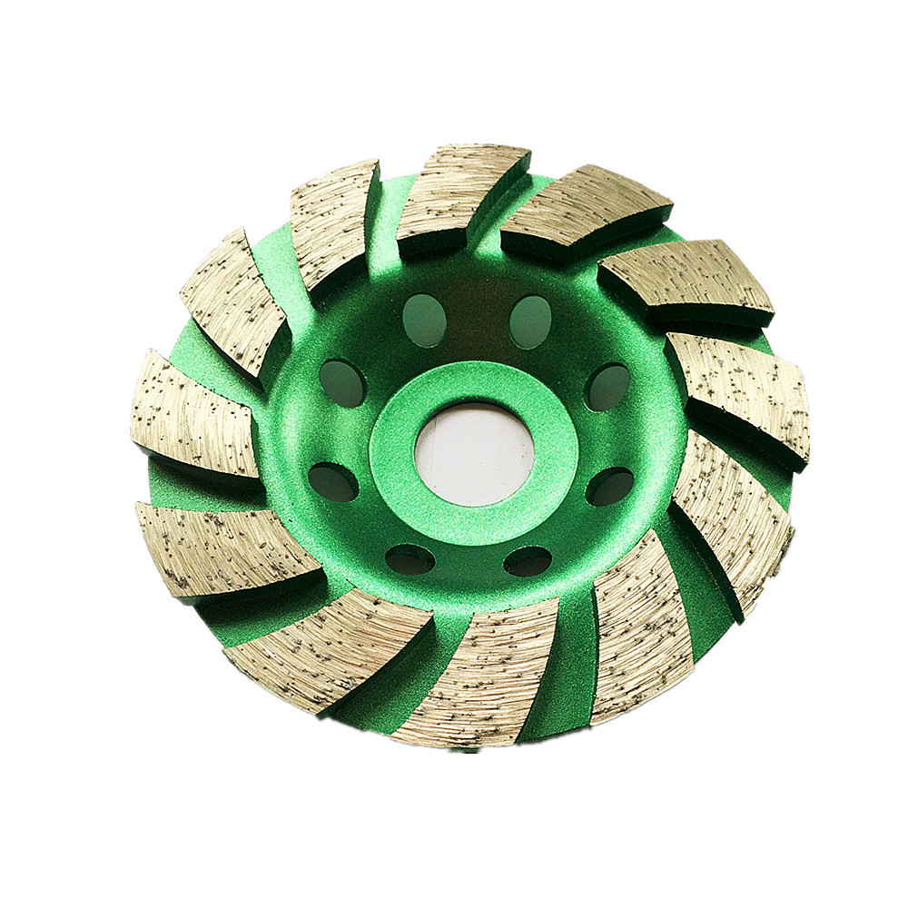 Quality 105mm 4-Inch Diamond Turbo Grinding Cup Wheel For Angle Grinders Concrete for sale