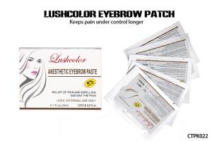 Quality 12 Pcs Lushcolor Eyebrow Patch Tattoo Numb Cream For Permanent Makeup for sale