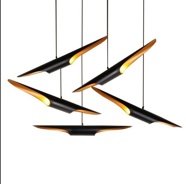 China Black Italian Design Metal Pendant Lights For Living Room Dining Room on sale
