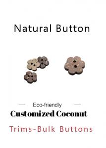 Quality Fancy 2 Hole Natural Coconut Buttons Size For Sweaters & Casual Shirts for sale