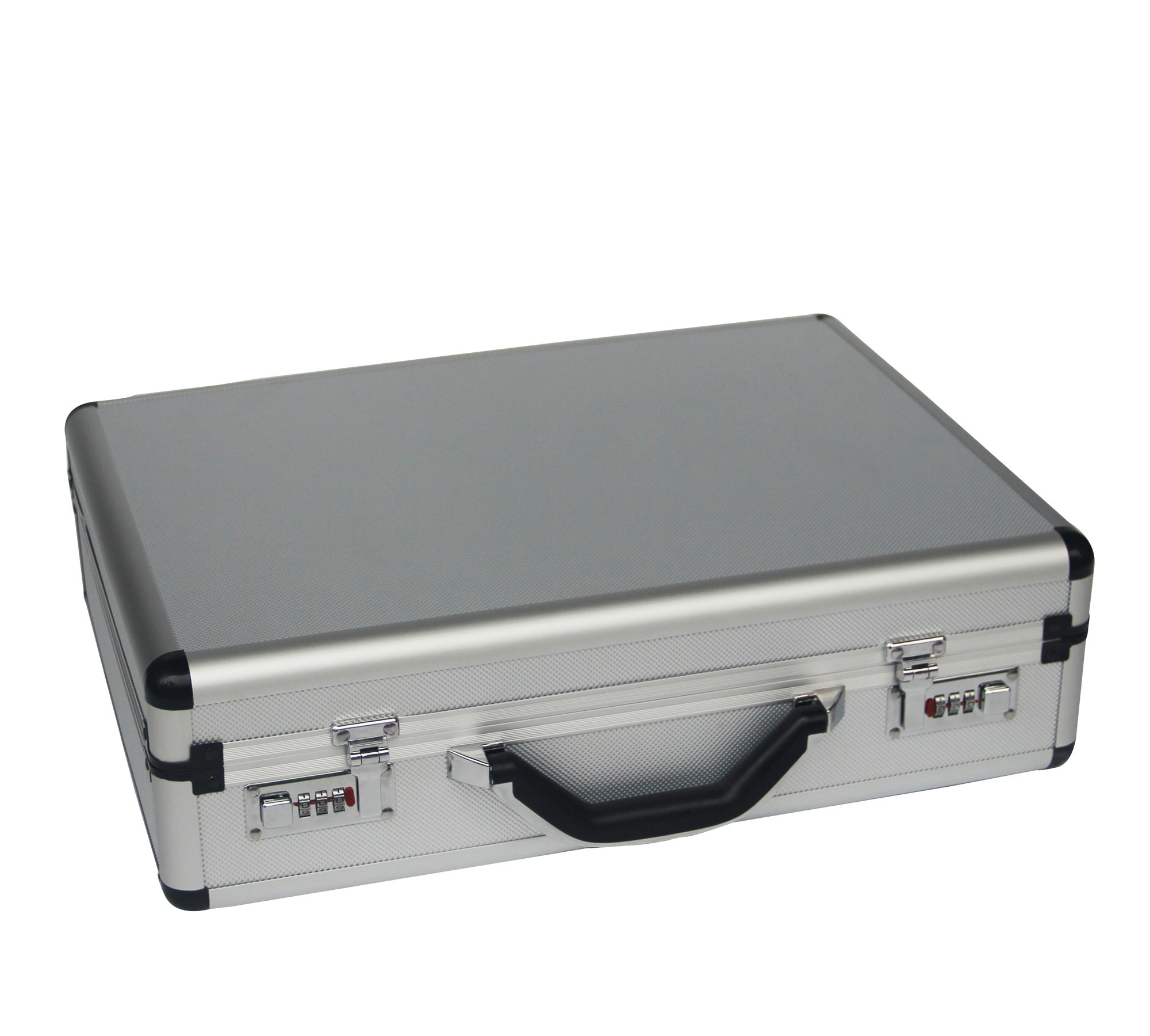 Quality Standard Aluminum Laptop Case With Black Corner Document Pocket Briefcase Aluminum Business Case for sale