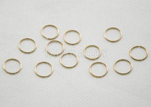 0.1mm - 0.5mm H63 / H65 Flat Brass Wire Customized Length For Wire Ring / Loop
