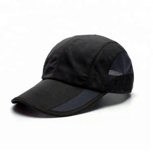 Quality 4 Panel Summer Golf Hats , Black Mesh Golf Hats OEM / ODM Available for sale