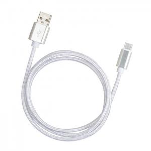 Quality 3FT Nylon Braided Male To Micro USB Cables 5V 2.1A For Mobile Phone for sale