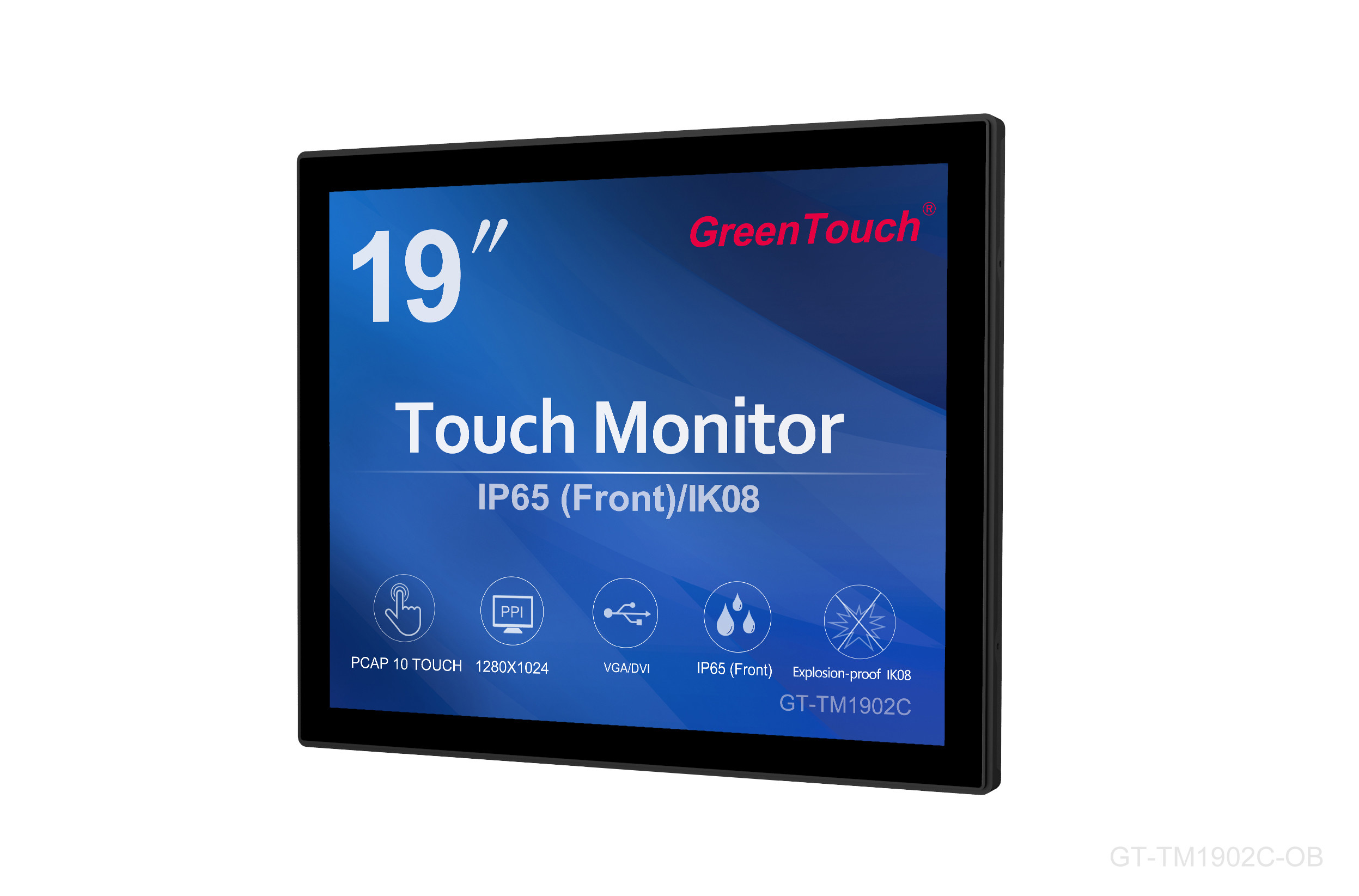 Quality 250cd / M² 19 Inch TFT LCD Open Frame Touch Monitor Display 5ms Response Time for sale