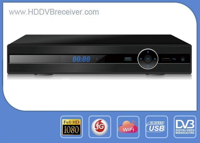 Quality Black HD Digital Receiver , ALI3510A DVB S2 Satellite Receiver Support WiFi , IKS for sale