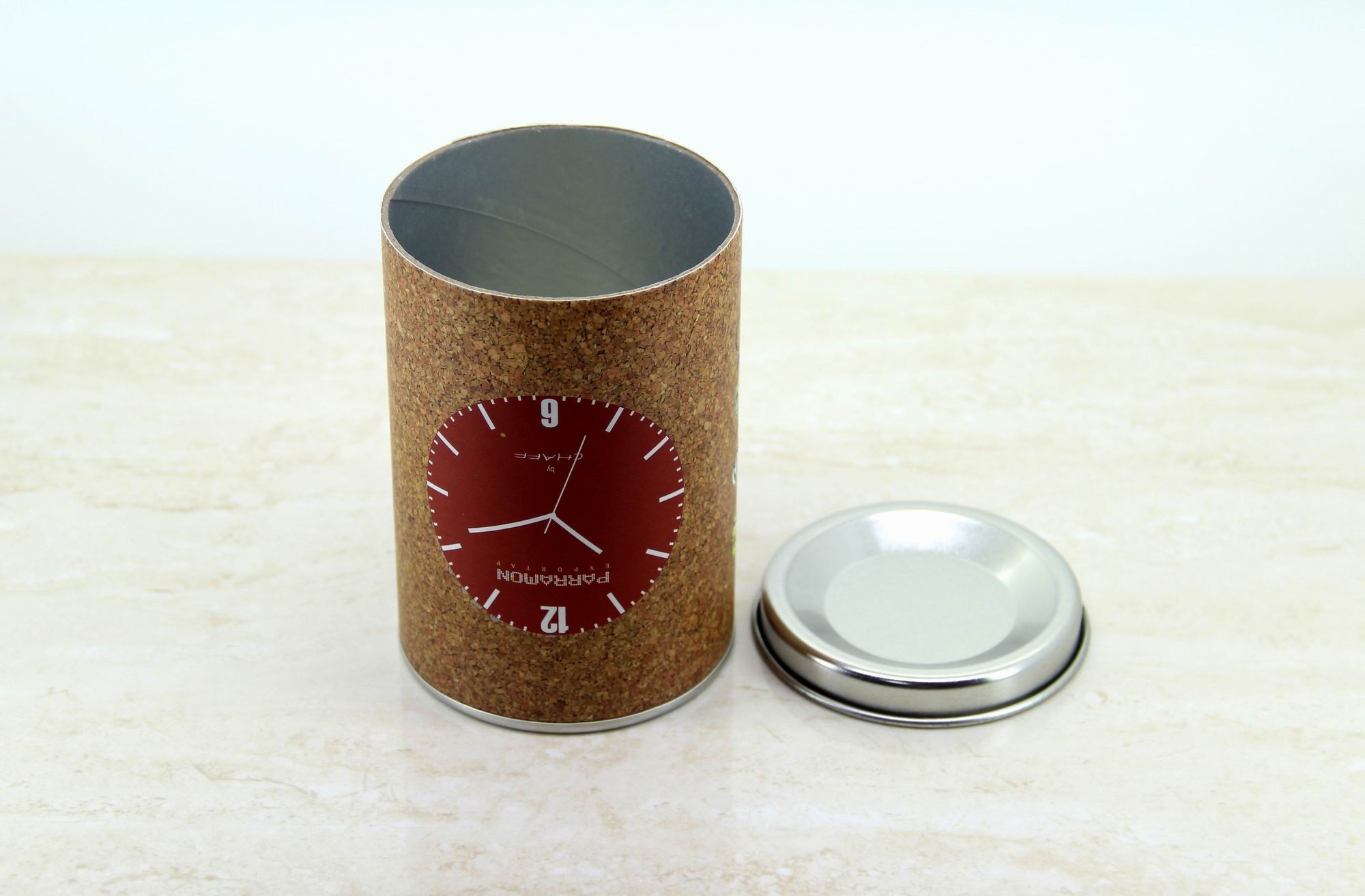 Flexible Kraft Paper Cans Packaging With Metal Lids For T-Shirt And Gift