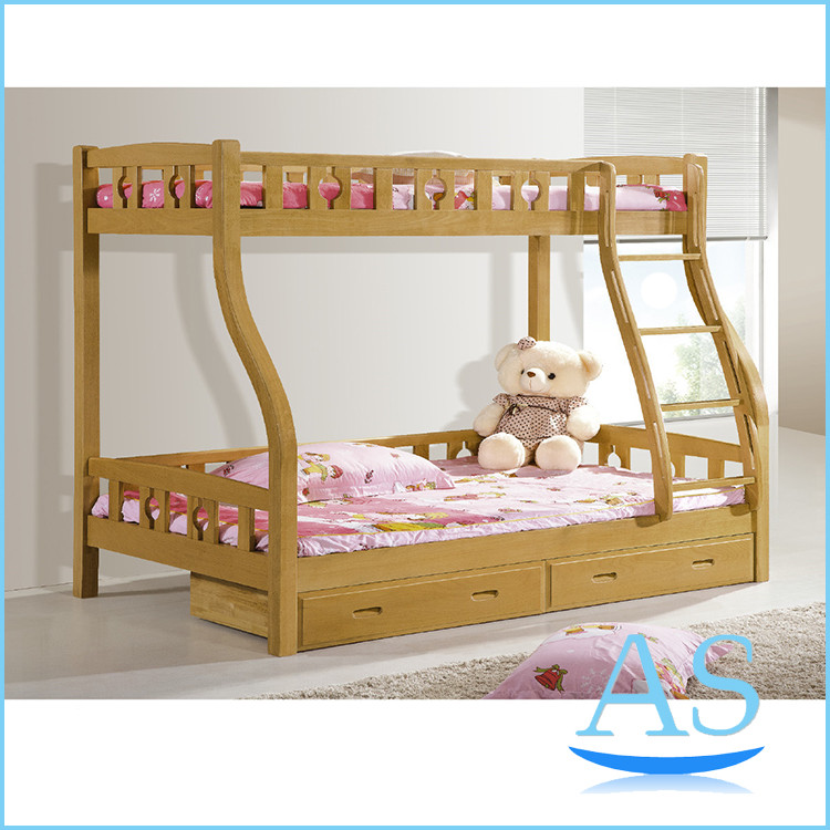Quality China wholesale Beech wood Solid Wood bunk bed/ children bed/ double bed Furniture B510 for sale