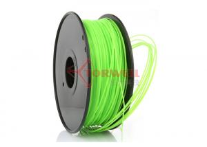 Quality 1.75mm ABS plastic filament , 3D printer material for 3D printing green color for sale