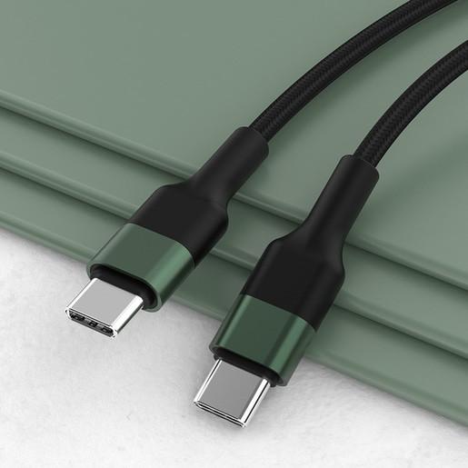 Aluminum Shell Type C USB Cables TC Long Mesh Tail Sync Data Transfer