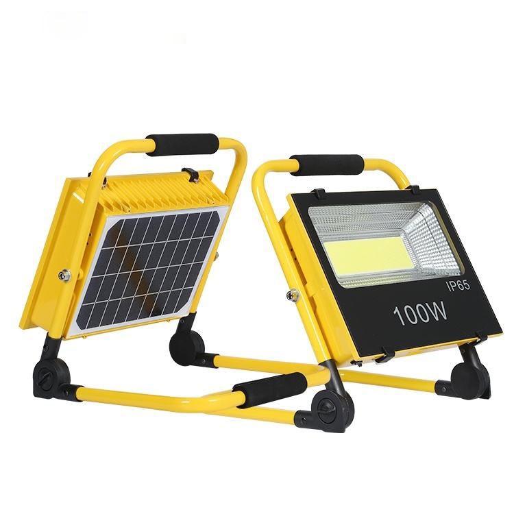 Buy 140LM/W Led Portable Solar Work Light, 100W, IP66 Waterproof for Camping at wholesale prices