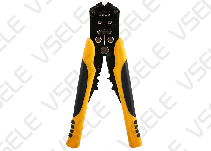 Quality Automotive Wire Terminal Crimping Tool / Yellow Portable Wire Stripper for sale