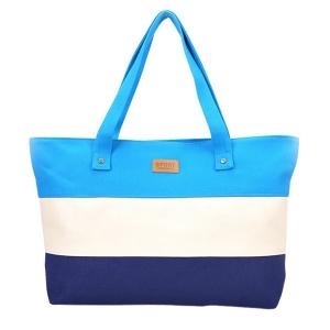Quality Big Custom Canvas Bags / Ladies Beach Bag With Embossed Logo for sale