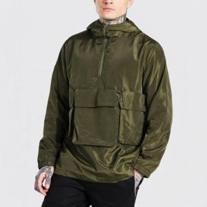 Quality Hip Hop Lightweight Windbreaker Jacket Custom Streetwear Men Hood Bomber Jacket for sale