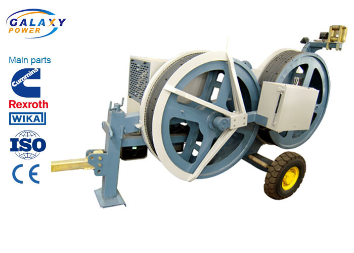 Quality 5T Transmission Line Equipment Hydraulic Tensioner Machine With 1300/1500mm Bull Wheel for sale