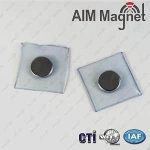 Quality N52 D15x1.5mm ndfeb PVC magnet for sale