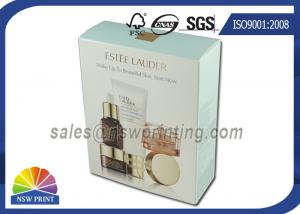 Quality Cosmetic Packaging Folding Carton Box With Gold Foil Embossing Logo for sale