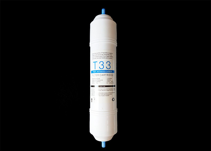 Quality Polypropylene Water Purifier And Dispenser , T33 Post Active Carbon Filter 11 Inch for sale
