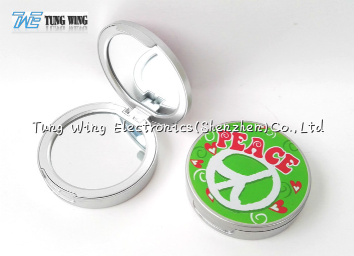 Quality Compact Round Custom Pocket Makeup Mirror OEM For Promotional for sale