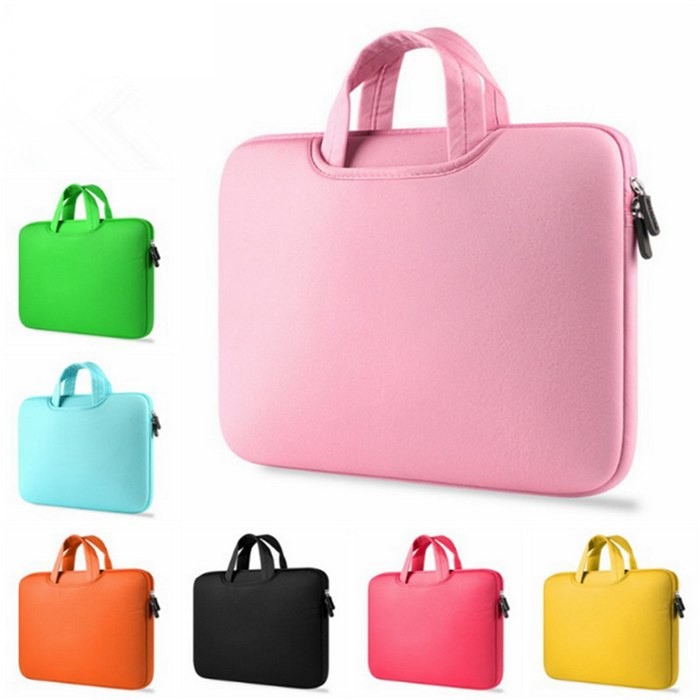 Quality Shock Absorption Pink Womens Laptop Bag Customed Washable With Carry Handles for sale