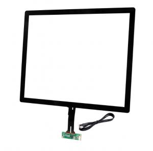 Quality Glass Cover Lens + Glass Sensor 10 Point Capacitive Touch Screen 19 Inch Long Life for sale