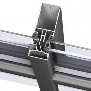 Quality Fully Visible Frame Decoration Curtain Wall Extruded Aluminum Profile for sale
