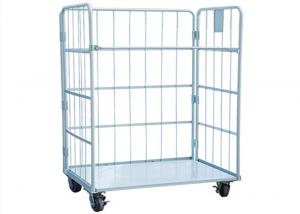 Quality Stackable Logistic Metal Cage Trolley A Frame Security Folding 4 Sided for sale