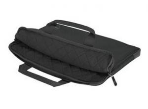 Quality shockproof quilted lining black laptop carry bag for sale