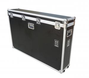 Quality Custom Aluminum Road Case Black Equipment Flight Carrying Case With Wheels for sale