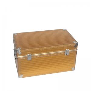 Quality Hot Sale Large Golden Aluminium Flight Case With Big Handle For army for sale