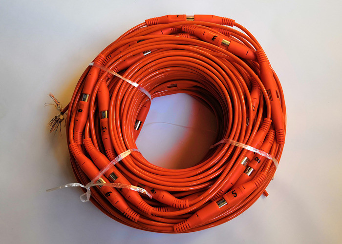 Quality 5 Meter Spaced Seismic Cable / 32 Channel Resistivity Cable Eco - Friendly for sale
