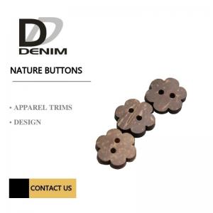 Quality 2 /4 Holes Natural Coconut Buttons Bulk Order for sale