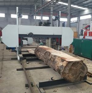 Quality MJ1500 Large Bandsaw Mill 1500mm Horizontal Band Saw Mill Electrical Type for sale