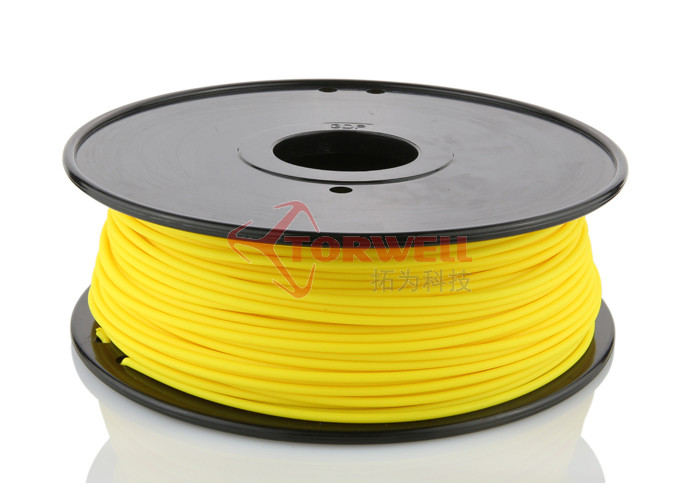 Quality Yellow 3mm ABS Filament 3D Printer ABS Filament for Makerbot / Printerbot 3D Printer for sale