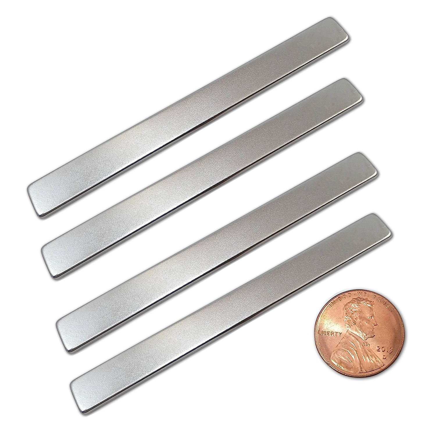 Kellin Neodymium Magnet Bar Grade N35 N38 N45 N52 3 x 1/2 x 1/4 Inch Permanent Magnet Bar for DIY, Crafts and Office